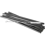 APS Trinkhalme Edelstahl 10 St. Gunmetal-Look
