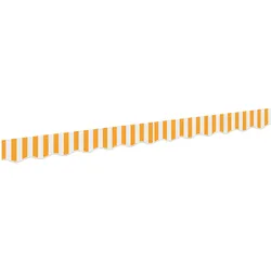 vidaXL Markisen-Vorhang für 2.5 m Rahmen Gelb und Weiß 2.3x0.2 m