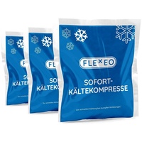 FLEXEO Kalt-Warm-Kompresse Sofort Kältekompresse, 10-tlg., Kühlakku Kühlpad 15x17cm blau