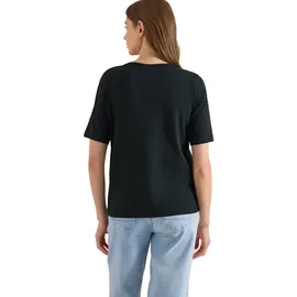 Cecil T-Shirt Slubyarn Schwarz L