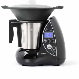 LIVOO Küchenmaschine mit Kochfunktion schwarz