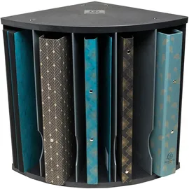 Exacompta 393714D 3er Pack Ergonomische Sortierablage THE CORNER mit 5 Fächern Schwarz/grau,