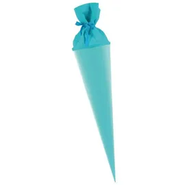 Goldbuch Bastelschultüte 70cm mit farbigem Filzverschluss eisblau - Blau
