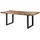 MASSIVMOEBEL24.DE MASSIVMOEBEL24 Baumtisch Mango 200x100x77 natur lackiert / U-Beine anthrazit matt FREEFORM 5 - Grau