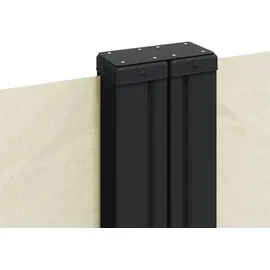 vidaXL Seitenmarkise 140 x 1200 cm Creme Stahl