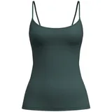 CALIDA Sleek Skin Spaghetti-Top Damen, glattes, weiches Material, verstellbare Träger, atmungskativ deep Emerald Green 48-50 - 48-50