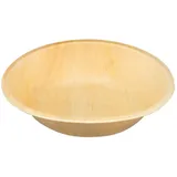 Wisefood 25 Schalen Ø Palmblatt Schale – Schüssel rund 750ml – 19 cm – auch als Salatschale geeignet