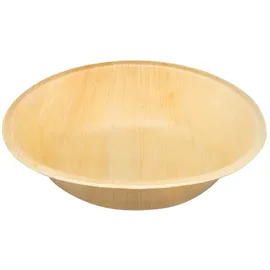 Wisefood 25 Schalen Ø Palmblatt Schale – Schüssel rund 750ml – 19 cm – auch als Salatschale geeignet