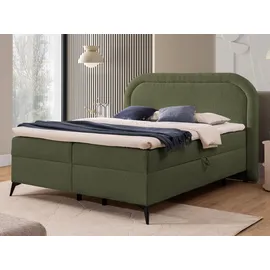 S-Style Möbel Boxspringbett Sonna 160 x 200 cm H3 Grün