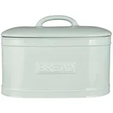 IB Laursen Brotkasten Brotbox oval aus Keramik, hellblau