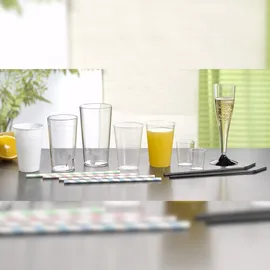 Papstar Trinkhalme, Papier, Ø 6 mm, farbig sortiert 100 Stück