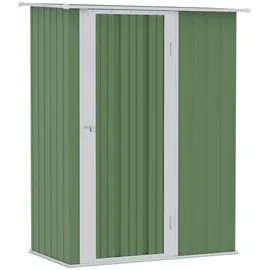 Outsunny Metallgerätehaus 1,42 x 0,84 x 1,89 m grün