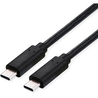 Roline USB4 Gen3x2 Kabel, C–C, ST/ST, 40Gbit/s, 100W, Schwarz
