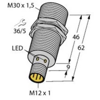 Turck Sensor bündig NPN, Schließer BI10U-EM30-AN6X-H1141
