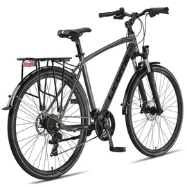 licorne bike gmbh Premium Touring Trekking Bike 28 Zoll RH 48 cm grau