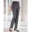 CLASSIC BASICS Damen 195 Extrakurzgrößen grau stahlgrau meliert 100 Polyester meliert unifarben lang Hosen
