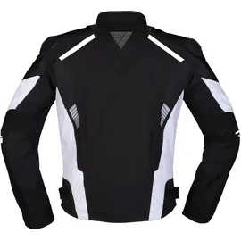 Modeka Lineos Motorradjacke Schwarz/Weiß/Neon S