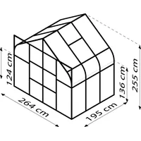 Vitavia Dione 5000 Alu Smaragd ESG 3 mm 5,0 m2