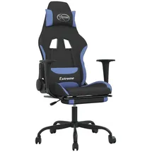 vidaXL Gaming-Stuhl Blau Schwarz