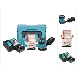 Makita DBO180RT1J inkl. 1 x 5,0 Ah + Ladegerät + Schleifset + Makpac