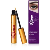 iGlow – Professionelles Wimpernserum für lange Wimpern in nur 6-8 Wochen I Pflegendes Lash Serum I Wimpernserum Wachstum I Serum für Wimpernwachstum/Wimpernverlängerung I Made in Germany I 3ml