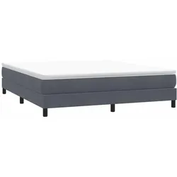 Boxspringbett ohne Matratze Dunkelgrau 180x210 cm Samt