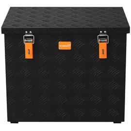 AluBox Strong Riffelblech Alukiste 120 Liter - schwarz - 120 Liter - Schwarz
