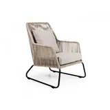 Brafab Midway Loungesessel, Geflecht beige