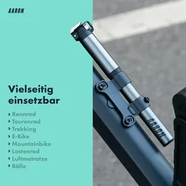 Aaron Pocket One Mini Fahrrad Pumpe - Grau
