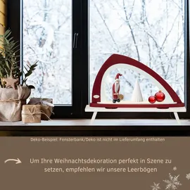 Weigla LED Schwibbogen "Weihnachtsdeko, Made in Germany", rot