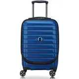Delsey Paris Shadow 5.0 Expandable 4DR Business Cabin Trolley 55 Blue
