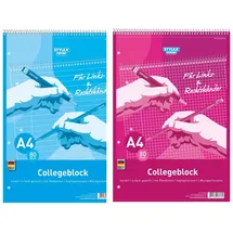 Stylex Collegeblock 2x DIN A4 liniert/kariert