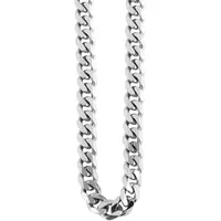 Kette ohne Anhänger ADELIA ́S "Herren Edelstahl Panzerkette Halskette" Gr. 43, silber, Halsketten, Herren, 43, Edelstahl