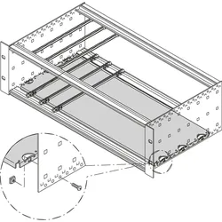 SCHROFF Montageplatte Standard - MONTAGEPLATTE 280T 42TE
