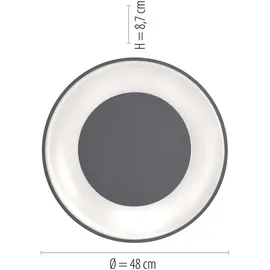 just light. LED-Deckenleuchte Lolasmart-Anika Schwarz App-steuerbar Ø 48 cm