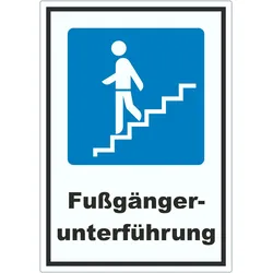 Fußgängerunterführung Aufkleber A2 (420x594mm)
