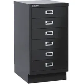 BISLEY MultiDrawer Schubladenschrank 34,9 x 43,2 x 67 schwarz