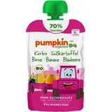 pumpkin organics Bio Gemüse-Frucht-Zubereitung Kürbis-Süßkartoffel-Birne-Banane-Blaubeere