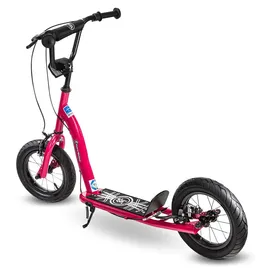 HyperMotion Kinderroller 12 Zoll pink/rot