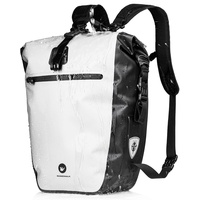 BAIGIO Fahrradtasche wasserdichte 27L / 30L Gepäcktaschen Fahrrad Reisetasche mit Regenschutz für Radfahren und Reisen (Weiß)