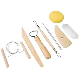 Peter Bausch GmbH & Co. KG PEBARO TOE300 - Töpferset 8-teilig zum Modellieren, 8-teiliges Töpferset zum Modellieren.