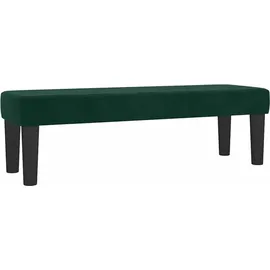 vidaXL Boxspringbett 140 x 200 cm Dunkelgrün