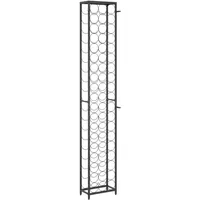 vidaXL Weinregal 34 x 18 x 200 cm Schwarz