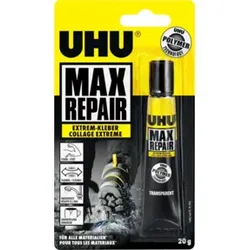 UHU MAX REPAIR POWER KLEBER Tube Infokarte 20g