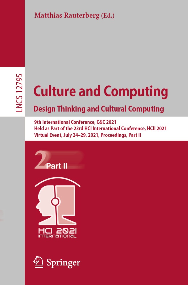 Culture And Computing. Design Thinking And Cultural Computing  Kartoniert (TB)