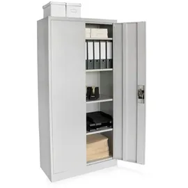 Rikta Metallschrank Stahl 80 x 168 x 40 cm grau abschließbar