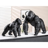 Casablanca by Gilde Tierfigur »Skulptur Gorilla«, 66893230-0 schwarz B/H/T: 42 cm x 36 cm x 29 cm