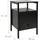 Relaxdays Nachtschrank 2 Schubladen 40 x 40 x 61 cm Schwarz