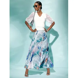 CREATION L A-Linien-Rock Damen Blau/Grün Bedruckt 22