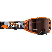 Leatt Velocity 6.5 Crossbrille - Orange/Schwarz/Grau/Hellgrau Rot-Getönt